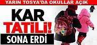KAR TATİLİ BİTTİ...