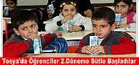 TOSYA'DA ÖĞRENCİLER 2.DÖNEME SÜT İÇEREK BAŞLADI