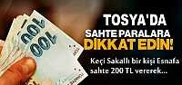 TOSYA'DA SAHTE PARA ALARMI