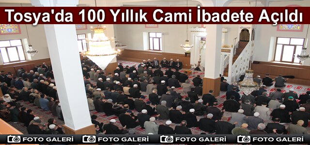 100 Yıllık Cami Yeniden İbadete Açıldı