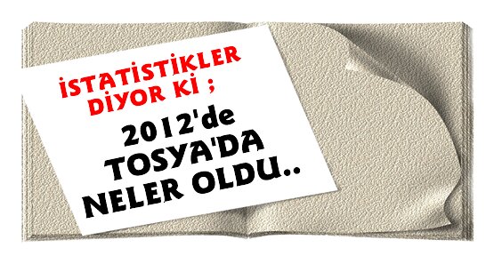 2012 YILI TOSYA İSTATİSTİK RAKAMLARI