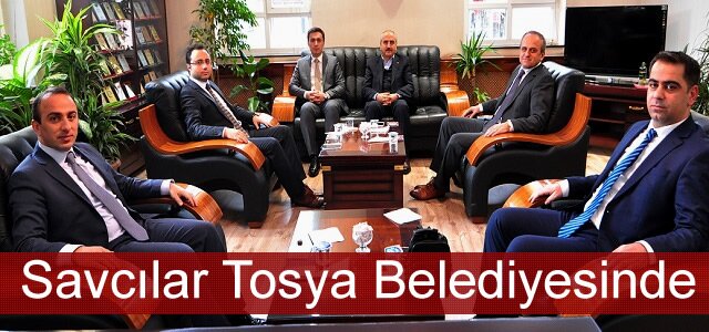 KAYMAKAM VE SAVCILAR TOSYA BELEDİYESİNİ ZİYARET ETTİ