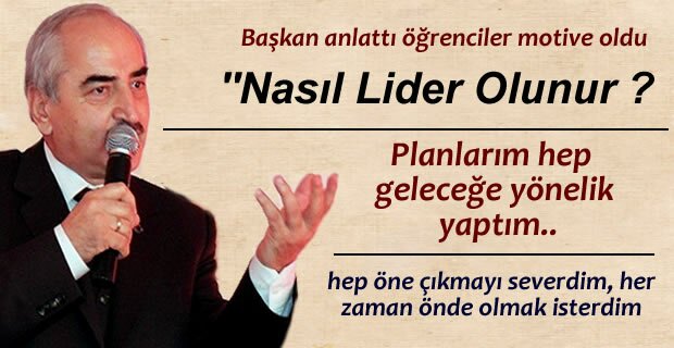 Başkan Şahin Kariyer Günlerinde Liderliği anlattı