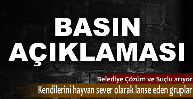 TOSYA BELEDİYESİ BASIN AÇIKLAMASI