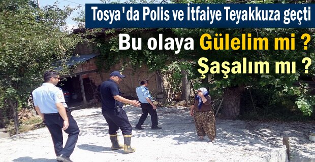 TOSYA'DA İTFAİYE VE POLİSİ TEYAKKUZA GEÇİREN YANGIN