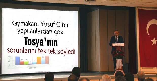 Kaymakam Cıbır Tosya'nın sorunalarını Tek Tek saydı