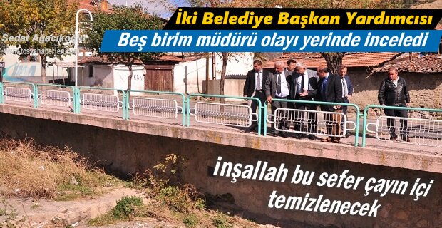 Tosya Belediyesi Kuru Çay'ı İnceledi