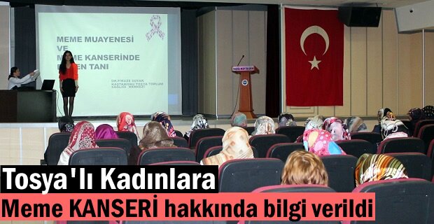 Tosya'lı Kadınlara Meme Kanseri hakkında bilgi verildi