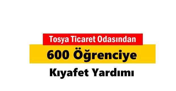 Tosya Ticaret Odasından Eğitime katkı