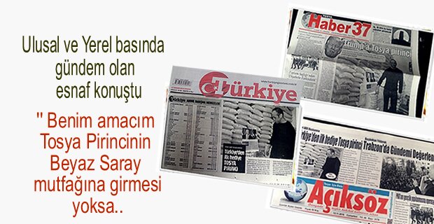 Amerikan Başkanına Tosya'dan Pirinc hediye eden esnaf eleştirilere cevap verdi