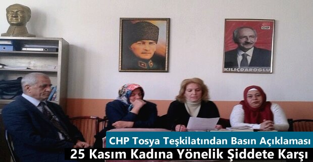 CHP Tosya Teşkilatından Basın Açıklaması