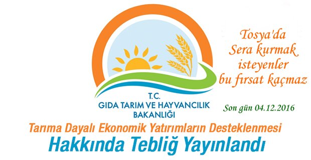 Tarıma Dayalı Ekonomik Yatırımlar Desteklenmesi