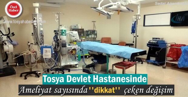 Tosya Devlet Hastanesinde Ameliyat oranı hızla düşüyor