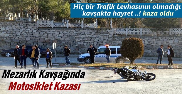 Tosya’da Motosiklet kazasında 1 kişi yaralandı