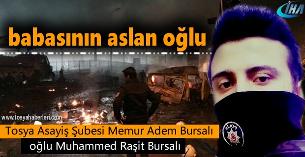 Tosya Asayiş Polis Memuru Adem Bursalı'nın oğlu Hain Terör saldırısında yaralandı