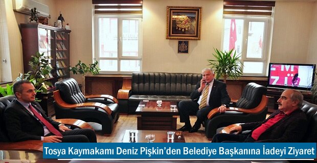 Tosya Kaymakamı Deniz Pişkin’den Belediye Başkanına İadeyi Ziyaret