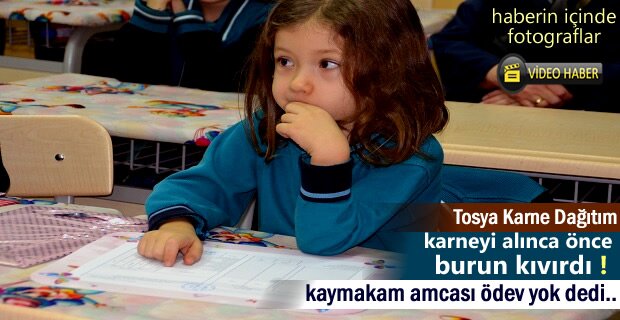 Tosya'da Yarıyıl Tatili Karne dağıtım Töreni (Video Haber )