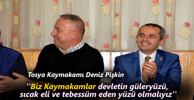 Tosya Eğitim Bir Sen Kaymakam Deniz Pişkin’i misafir etti