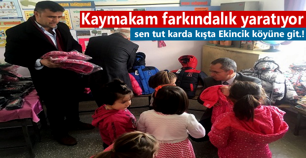 Tosya Kaymakamı Deniz Pişkin Ekincik Köyü’nü ziyaret etti.