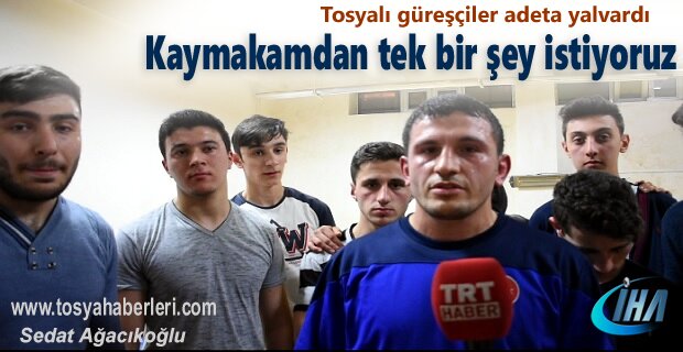 Tosya'da Güreşçiler Kaymakamdan tek bir şey istediler