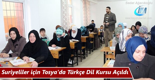 Tosya'da Suriyeliler için Kurs Açıldı