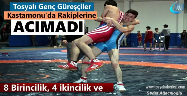 Tosyalı Güreşçiler İl Birinciliğinde 8 Altın Madalya Kazandı