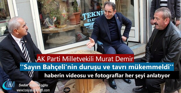 AK Parti Milletvekili Murat Demir’den MHP ilçe başkanına ziyaret
