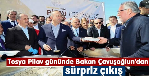 Tosya Pilav Gününe Bakan Çavuşoğlu katıldı