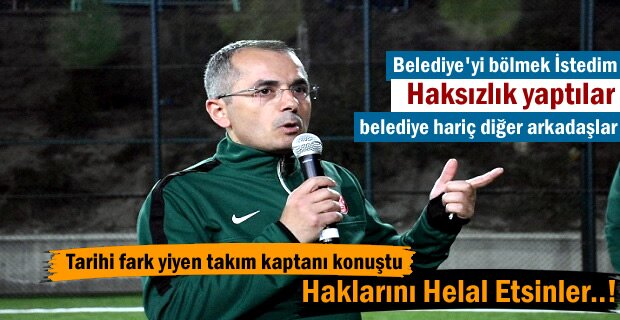 KAYMAKAM DENİZ PİŞKİN ''NE YAZIK Kİ BELEDİYE'Yİ BÖLEMEDİM ''