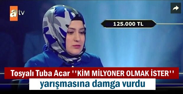 ''KİM MİLYONER OLMAK İSTER'' YARIŞMASINA TOSYALI HEMŞERİMİZ DAMGA VURDU