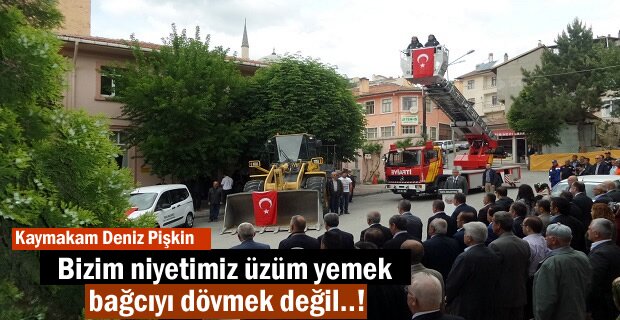Tosya Belediyesi Hizmet Araçları için Tören düzenlendi