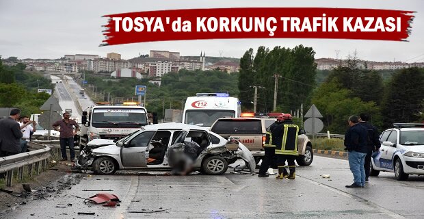 TOSYA'DA KORKUNÇ TRAFİK KAZASI