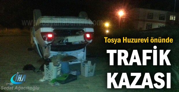 Tosya Huzurevi önünde Trafik Kazası