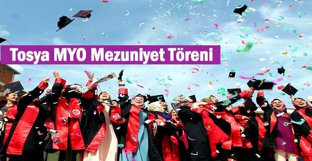 Tosya Meslek Yüksekokulu'nda Mezuniyet Coşkusu