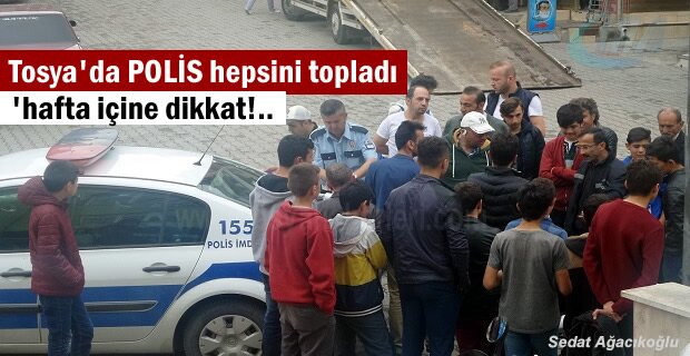 Tosya Polisi Kural Tanımaz Motorculara Göz Açtırmıyor