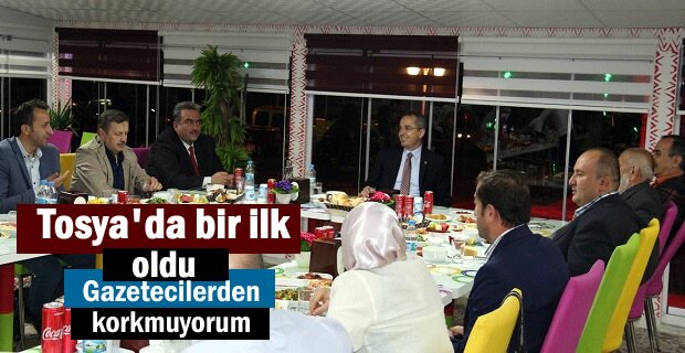 Tosya Basını İftarda Kaymakamın Misafiri oldular