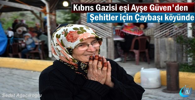 Tosya Çaybaşı Köyünde Kıbrıs Gazisi Eşi Ayşe Güven'den örnek davranış