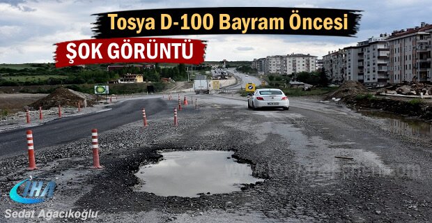 Tosya D-100 Karayolunda Bayram Öncesi Şok Görüntü
