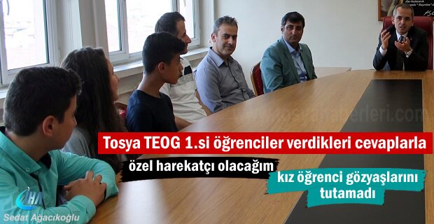 Tosya'da TEOG sınavında 8 öğrenci Türkiye Birincisi oldu