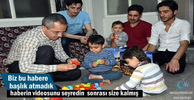 Tosya Kaymakamı Suriyeli ailenin İftar sofrasına misafir oldu