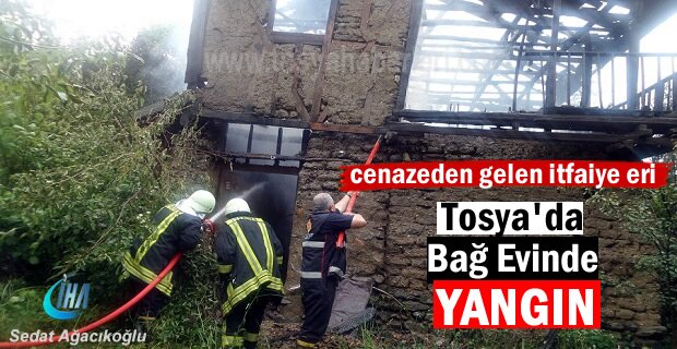 Tosya’da 2 Katlı Bağ Evi Yandı