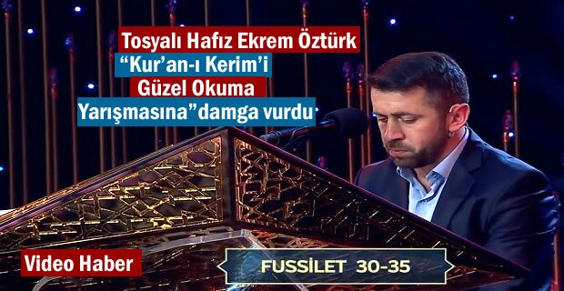 Tosyalı Hafız “Kur’an-ı Kerim’i Güzel Okuma Yarışmasın”da hafta birincisi oldu