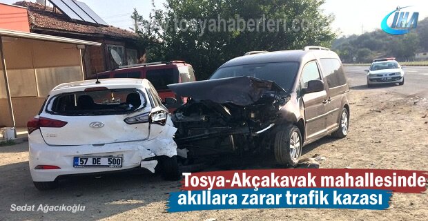 Tosya-Akçakavak Mahallesinde Trafik Kazası