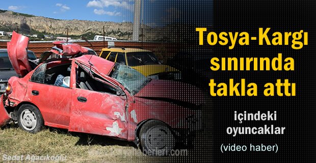 Tosya'da meydana gelen Trafik Kazasında 1 kişi ağır yaralandı