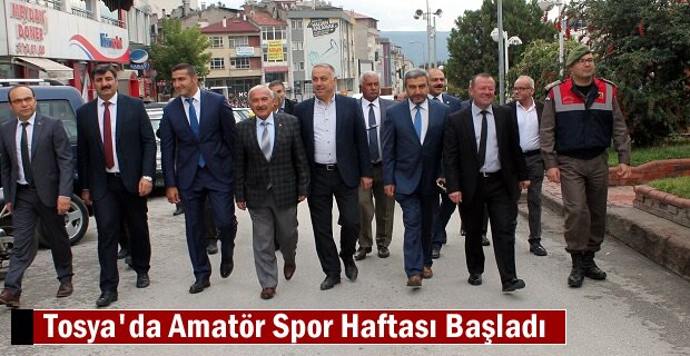Amatör Spor Haftası Kutlamaları Tosya'da başladı