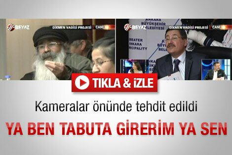 Gökçeke kamera önünde tehdit – izle