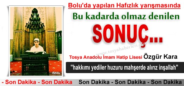 HAFIZLIK YARIŞMASINDA YAŞANAN ŞOK GELİŞME