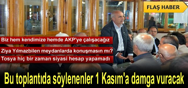 MHP TOSYA TEŞKİLATINDAN BOMBA AÇIKLAMALAR