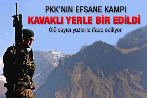 PKKnın efsane kampı Kavaklı yerle bir edildi