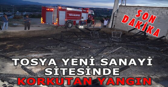 Tosya Sanayi Sitesinde Korkutan YANGIN